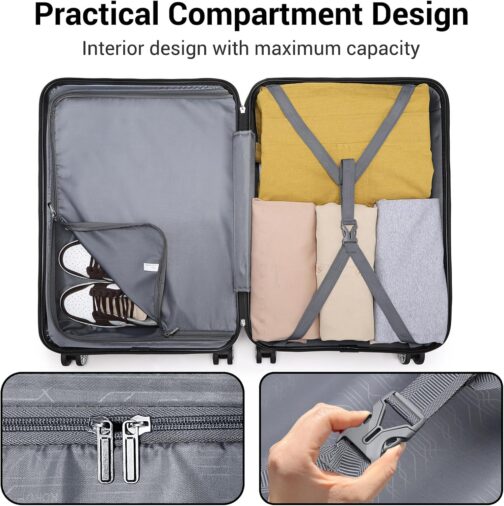 KONO Trolley Suitcase, Travel Suitcase – Bild 8