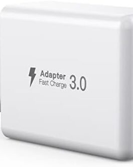 40 W USB C Charger, 4 Port PD+QC Quick Power Supply, Multiple Charging Plug Adapter Compatible with iPhone 12/13/14/15/Pro Max/Samsung/Google/Mobile Phone/Tablet (White)