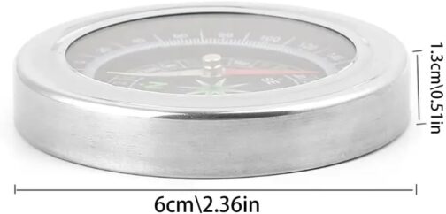 6 Pieces Orienteering Compass, BOSOIRSOU Hiking Backpack Compass, Scout Compass, Map Compass, Waterproof Outdoor Compass for Kids, Camping Trip, Travel – Bild 2