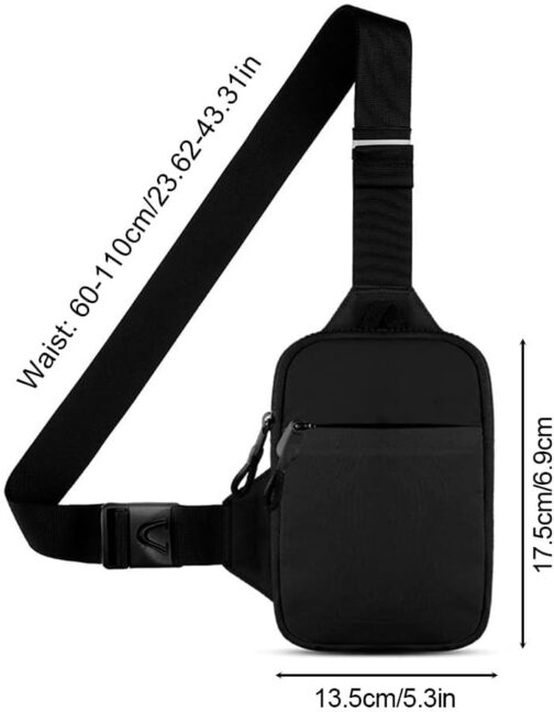 DONGKER Sling Chest Crossbody Bag, Waterproof Shoulder Bag, Crossbody Bag Backpack for Men and Women Hiking Outdoor Sports – Bild 5