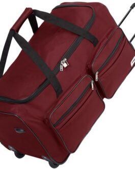 Deuba Travel Bag, XXL Trolley Function Sports Bag, Travel Trolley Luggage Bag, Navy Blue, Sizes 85–160 Litres, XL XXL, Choice of Colours, red