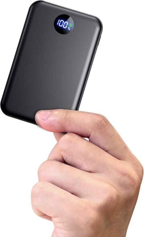 Power Bank, 22.5 W Mini Power Bank 15000 mAh (USB-C Input & Output), PD 3.0 QC 3.0 External Mobile Phone Batteries with LED Display, Compatible with iPhone 16 15 14 13 12 Pro Max and More