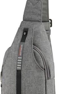 WATERFLY Anti-Theft Sling Bag for Men and Women, Chest Bag, Hippie Crossbody Bag, Multipurpose Daypack