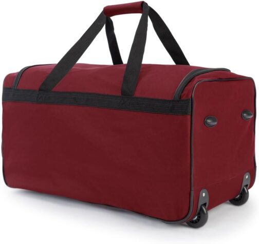 Deuba Travel Bag, XXL Trolley Function Sports Bag, Travel Trolley Luggage Bag, Navy Blue, Sizes 85–160 Litres, XL XXL, Choice of Colours, red – Bild 7
