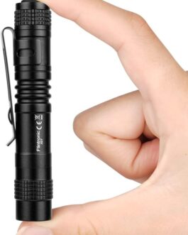 Flintronic LED Mini Torch – 200 Lumens Pen Light, Waterproof Pen Light for Camping, Hiking, Household, 1 x AAA Batteries (Not Included)
