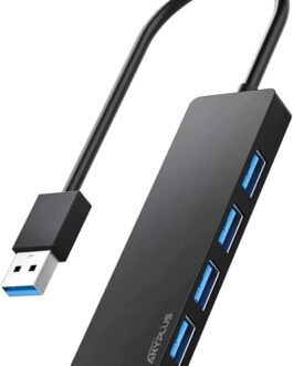ANYPLUS USB Hub 3.0, 4 Port USB Hubs, Portable USB Splitter Mini USB Splitter for Desktop, Laptop, Xbox, Flash Drive, HDD, Console, Printer, PC, Keyboards, HP, Dell