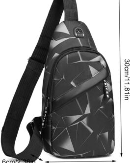 Men’s Chest Bag, Sling Chest Crossbody Bag, Men’s Crossbody Bag, Sling Bag, Anti-Theft Sling Bag, Shoulder Bag, Chest Bag, Chest Bag, Sling Bag, Black, black