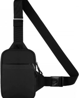 Hatriel Sling Chest Crossbody Bag, Waterproof Shoulder Bag, Chest Bag, Men and Women, Waterproof Lightweight Chest Bag, Sling Shoulder Backpack, for Travel, Hiking, Cycling, Running (Black)