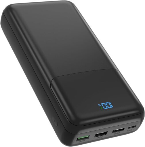 Icmilk PowerBank 50,000 mAh, 30 W Quick Charge Power Bank USB-C 4 Outputs and 2 Inputs External Battery, LED Display Power Bank iPhone with Android Tablets etc