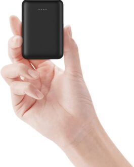 Mini Power Bank 10000mAh Ultra Compact 2 USB Ports 2.4A Fast Charge Backup Battery Portable Charger Universal for iPhone iPad Huawei All Smartphones