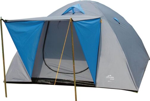 EXPLORER Zelt Iglu 2 & 3 Doppeldach Kuppelzelt mit Vordach Igluzelt 2-4 Personen 2000 mm Wassersäule wettergeschützter Eingang Outdoor Wandern Familie Camping