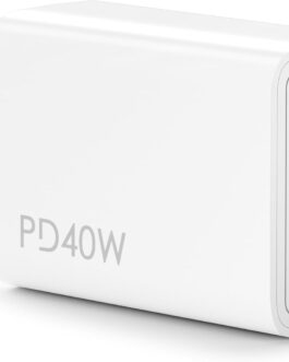 USB C Charger, 40 W 4 Ports Multiple Charger with USB-C and USB-A, PD Power Adapter Quick Charger USB Power Supply for iPhone 16 15 14 13 12 11 Pro Max SE 8, iPad, Pixel, Mobile Phone Plug Charger