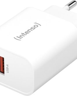 Intenso Power Adapter W30AC, 30 Watt Power Supply with USB-A and USB-C Connection, White