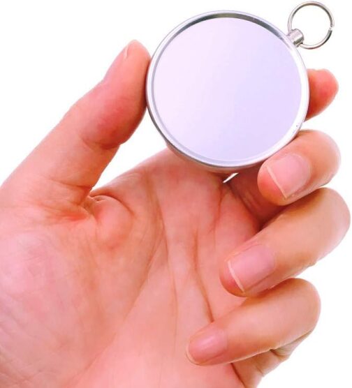 JZK 5 x 44 mm Small Aluminium Alloy Compass with Bow Top for Key Ring Pendant, Birthday Party Favour Gifts for Children – Bild 5