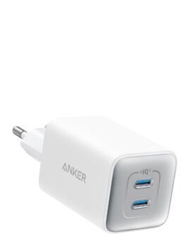 Anker USB C Charger 47W, 523 Charger (Nano 3), Compact with 2 Ports GaN Fast Charger for iPhone 16/15/15 Plus/15 Pro/15 Pro Max/14, Galaxy, Pixel 4/3, iPad/iPad Mini (Cable Not Included)