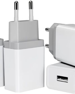 12 W USB Charger Pack of 4 2.4 A/5 V USB Plug USB Power Supply USB Charging Plug USB Power Plug USB Adapter USB Plug USB Socket Compatible with iPhone Galaxy Xiaomi Pixel Huawei USB Charger