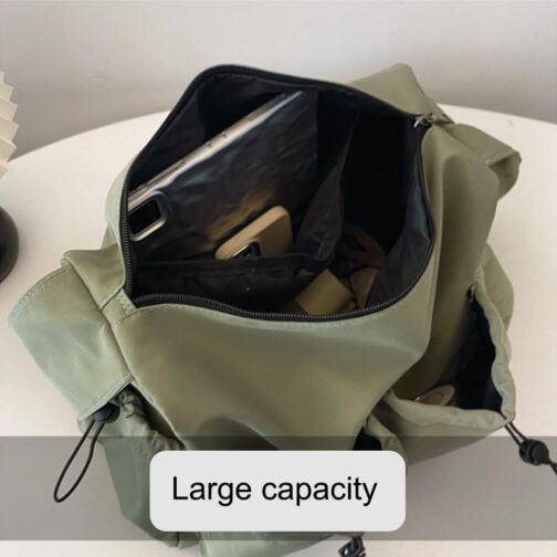 iCozzier Canvas Damen Handtasche, Hobo Schultertasche, Große Umhängetasche für Reisen und Arbeit – Bild 3