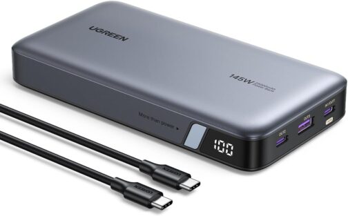 UGREEN Nexode Power Bank 145 W Max 25000 mAh External Battery with 3 Ports USB C Power Bank with Digital Display, Compatible with MacBook Pro/Air, iPhone 16 Pro Max/Pro/16/15, Galaxy S24 Ultra, Dell