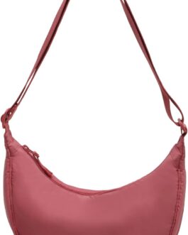 Valleycomfy Crossbody Moon Bag Shoulder Bag Women’s Half Moon Handbag Water-Repellent Bum Bag Women’s Half Moon Bag Shoulder Bag with Shoulder Strap Adjustable
