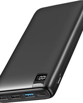 A ADDTOP Powerbank 26800 mAh, External Battery with 22.5 W Power Delivery, Portable Charger with 4 Ports Compatible with Smartphone, Tablets and More