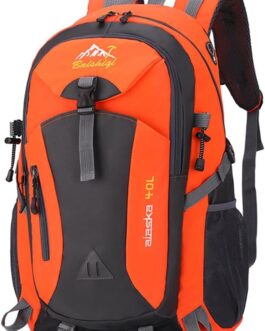 Nircho Hiking Backpack Men Women 40L Waterproof Backpack Lightweight Large Travel Backpack Outdoor Backpack with Reflective Strips for Hiking, Cycling, Climbing, Mountaineering and Travel Sports
