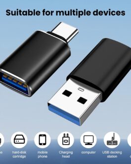 Stdlyxun Adapter USB C to USB – USB A to USB C, USB C to USB, USB to USB C, USB to USB C Adapter, Adapter USB to USB C