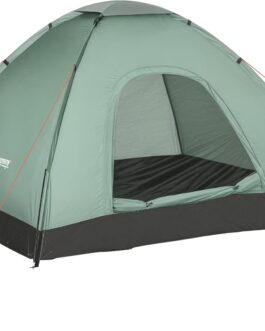 Outsunny Dome Tent for 2 People Lightweight, Stable Waterproof Family Tent with Door and Window Packing Bag, Hook, Camping Tent with 2000 mm Hydrostatic Head Tent for Camping, Travel, Trekking, Garden