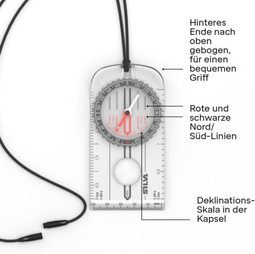 Silva Compass Outdoor - Ranger No. 3 Hiking Compass - Map Scales 1:25k & 1:50k - Marching Compass Basic Outdoor Activities - Rotating Compass Housing - Compass Military - Compass Hiking – Bild 5
