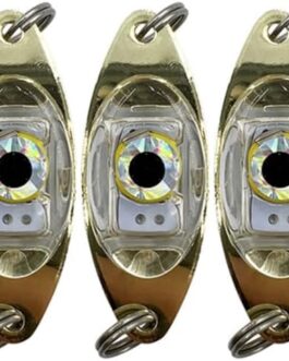 Fishing Lure Light, Pack of 5 LED Deep Drop Fishing Light, Eye Shape, Glow Once You Go Water, Underwater Fishing Bait Lamp for Boat, Sea, Ice Fishing