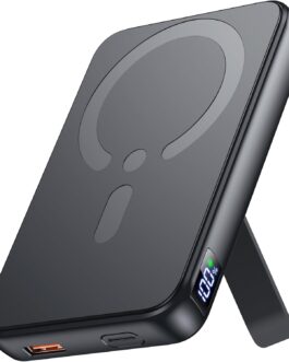 Power Bank for Magsafe, 12000 mAh Magnetic Power Bank, PD 22.5 W USB-A Output, Wireless Portable Charger with Type-C Input and Output, LED Display for iPhone 16/15/14/13/12/Pro/Pro Max Series