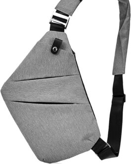 Fibrdoo Brusttasche, Anti-Diebstahl Sling Bag, Crossbody Schultertasche Herren Damen klein für Freien Reisen Wandern Joggen