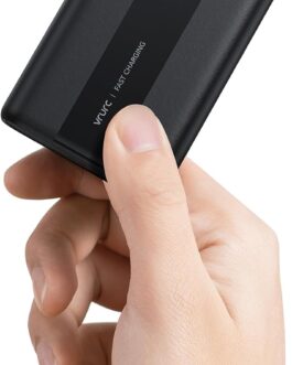 VRURC Power Bank 20000 mAh Small But Strong USB C Power Bank Mini External Mobile Phone Batteries Small and Lightweight PD QC3.0 Fast Charging Battery Pack Portable Charger for iPhone Samsung Huawei