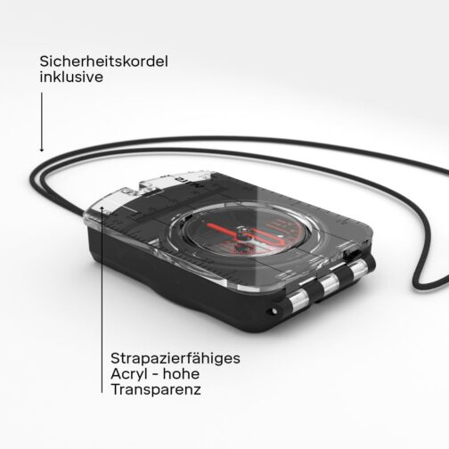 Silva Outdoor Compass Ranger S Black Mirror Compass for Long Distances Marching Compass Rotating Compass Housing Scale 1:25k & 1:50k Compass Military Hiking Compass Visual Compass – Bild 7