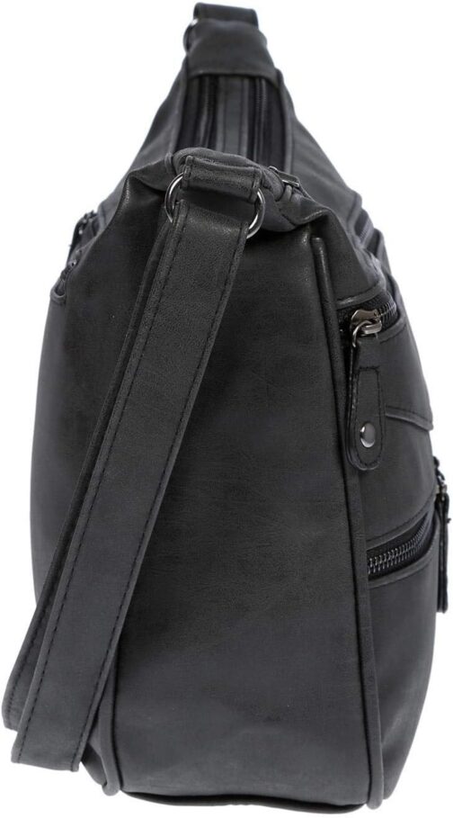 Christian Wippermann Women's Shoulder Bag Crossover Bag Leather Look Handbag – Bild 3