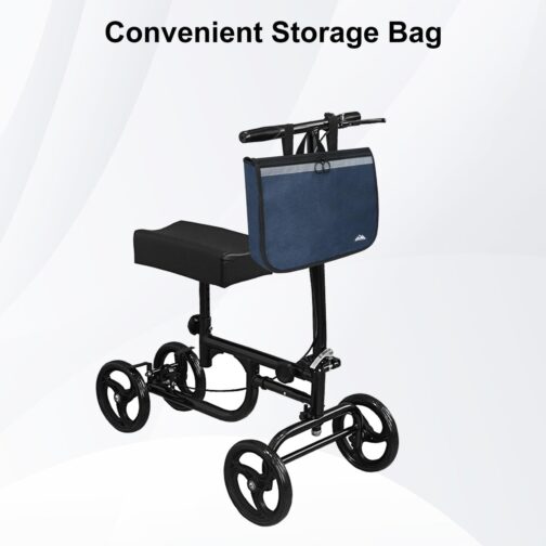 supregear Wheelchair Side Bag - For Seniors and Adults Multifunctional Storage Rollators Walking Aids Electric Wheelchairs Knee Scooter, Portable Travel Bag, Dark Blue – Bild 7