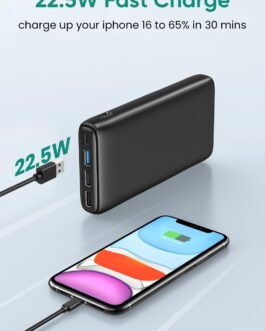 A ADDTOP Powerbank 26800 mAh, External Battery with 22.5 W Power Delivery, Portable Charger with 4 Ports Compatible with Smartphone, Tablets and More