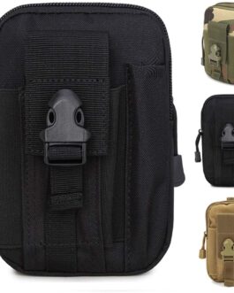 ZhaoCo Tactical Waist Bags, Nylon Military Compact MOLLE EDC Bag Waist Bags for Gadget Utility Mobile Phone Camping Hiking and Travel