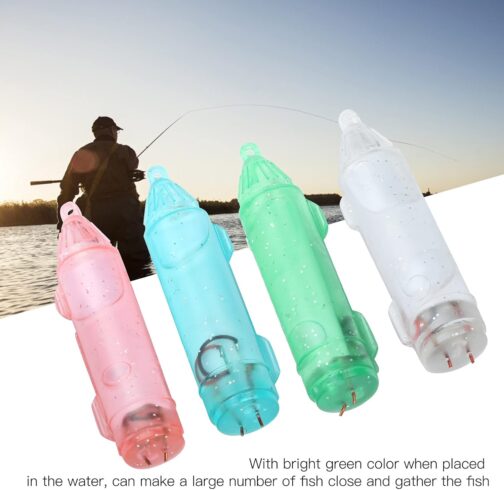 Dilwe Fishing LED Bait Light, 4 Pieces Underwater Bait Lamp Waterproof Bait Light Fishing Tool Strobe Flashing Light Bait Lures for Night Fishing – Bild 3