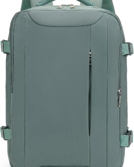 For hand luggage, backpack, travel backpack, hand luggage, airplane backpack, travel backpack, hand luggage, bag, carry on luggage, light green, 40 x 20 x 25 inches, Rucksack