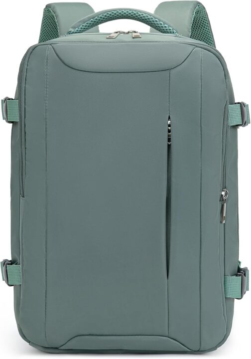 For hand luggage, backpack, travel backpack, hand luggage, airplane backpack, travel backpack, hand luggage, bag, carry on luggage, light green, 40 x 20 x 25 inches, Rucksack