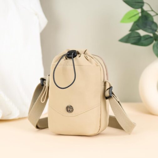 Myhozee Women's Handbag Nylon Shoulder Bag Small Mobile Phone Bag Men's Crossbody Bag Waterproof Bags with Drinking Cup Storage Bag and Adjustable Shoulder Strap – Bild 8