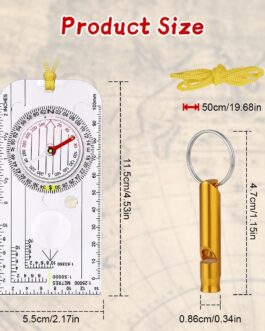 flintronic Outdoor Compass, Waterproof Pocket Compass, Hiking Compass, Portable for Outdoor Camping Navigation, Orienteering and Survival