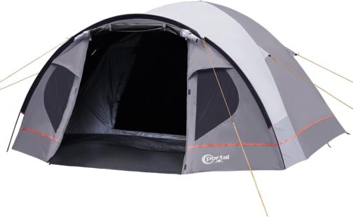 PORTAL Blackout Zelt 3-4 Perosonen mit Vorzelt Camping Kuppelzelt 4000mm wasserdicht Familienzelt Festivalzelt Outdoor für Camping Reise