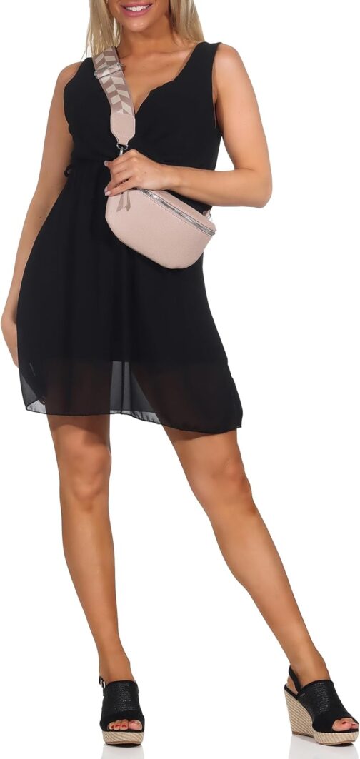 Bum Bag Women's Stylish Shoulder Bag Waist Bag Body Bag Belt Crossbody Bag Shoulder Bag with Adjustable Strap 25, pink, Belt bag – Bild 8