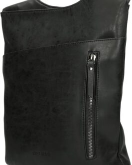 Christian Wippermann Women’s Shoulder Bag Crossover Bag Leather Look Handbag, Black (black 01), shoulder bag