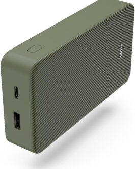 Hama Powerbank Colour 20 20000 mAh (External Battery with 1 x USB C + 1 x USB A, Power Pack Certified, LED Display, Battery Pack Mobile Phone Accessories, Tablet, Bluetooth Box etc., Portable Charger