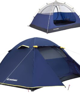 EchoSmile 1/2/3 Person Camping Tent 3-4 Season Waterproof 5000 mm Tent Dome Tent with Awning Lightweight Hiking Tent Outdoor iglu Tent Festival Tent