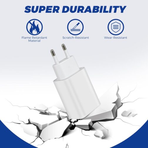 4 Pack 5W Charger USB Power Supply Plug Adapter, 1A/5V Charging Plug USB Socket Power Plug Compatible with iPhone Samsung Huawei Xiaomi Oppo (White) – Bild 5