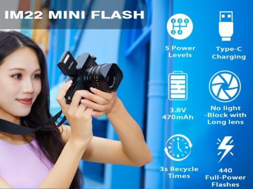Godox Blitz iM22 Mini Camera Flash, Manual Flash Speedlite, 5 Power Levels, 440 Flashes at Full Power, Flash Compatible with Ricoh GR III RG iii X, Canon Sony Nikon Fujifilm Pentax – Bild 7