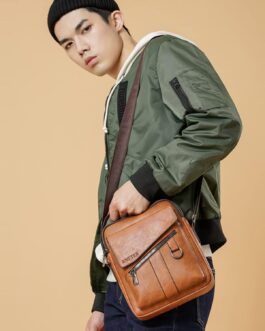 ANPTER Men’s Shoulder Bag, Leather Bag, Crossbody Vintage Shoulder Bag, Mobile Phone Case, Messenger Bag, Purses, brown shoulder bag, Dies: